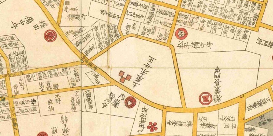 嘉永3年『江戸切絵図』小川町