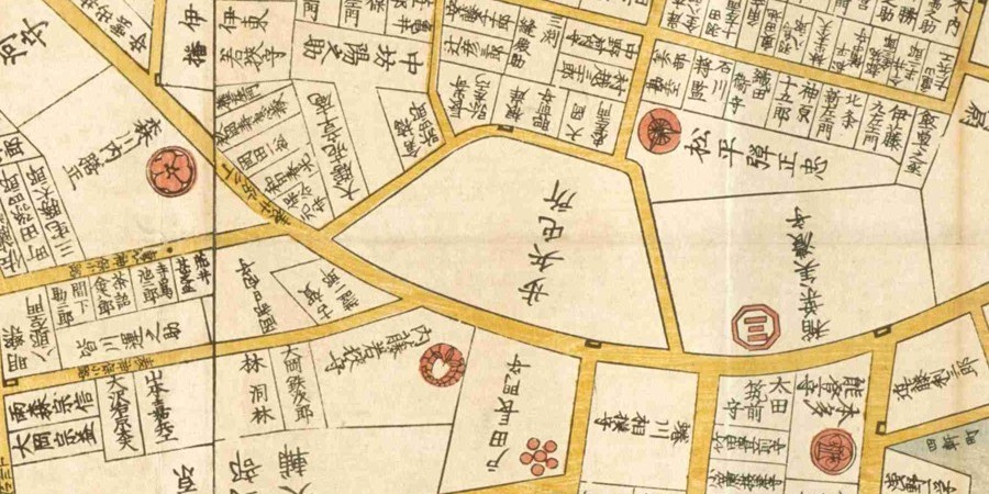慶応元年『江戸切絵図』小川町
